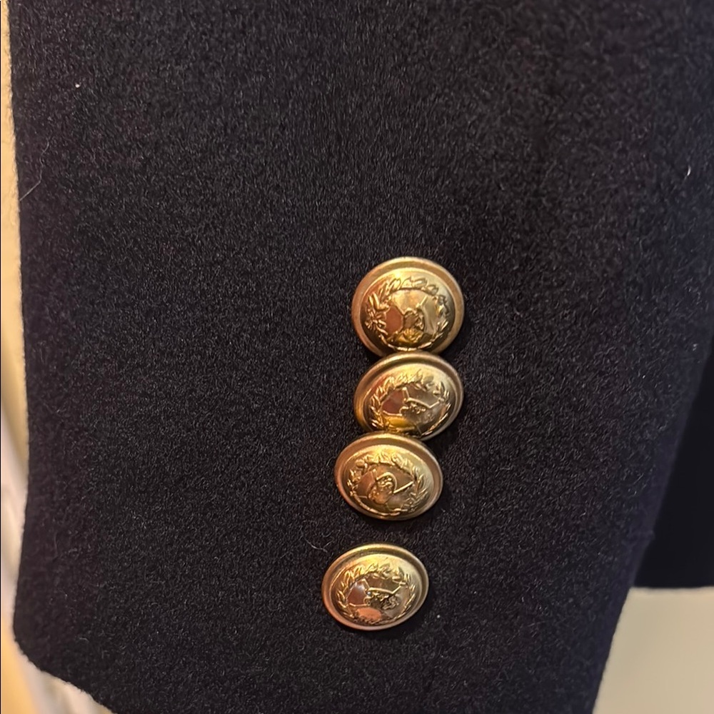 J Crew Collection Women's Navy Single-Button Cashmere Blazer - Picture 6 of 6